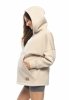 MijaCulture hoodie for pregnant women and breastfeeding  Megan  M021 Beige